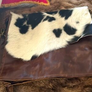 Gorgeouss ladies cow hair cross body alligator bag